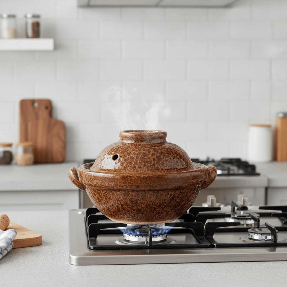 وعاء فخاري مزدوج المقابض، مزجج - مراجعة Tagine Clay Pot وسعره