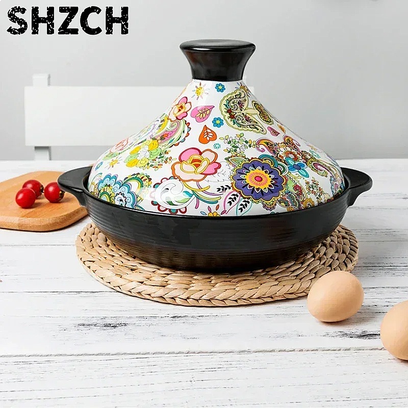 قدر طهي سيراميك سعة 2 لتر، وعا - مراجعة Tagine Clay Pot وسعره