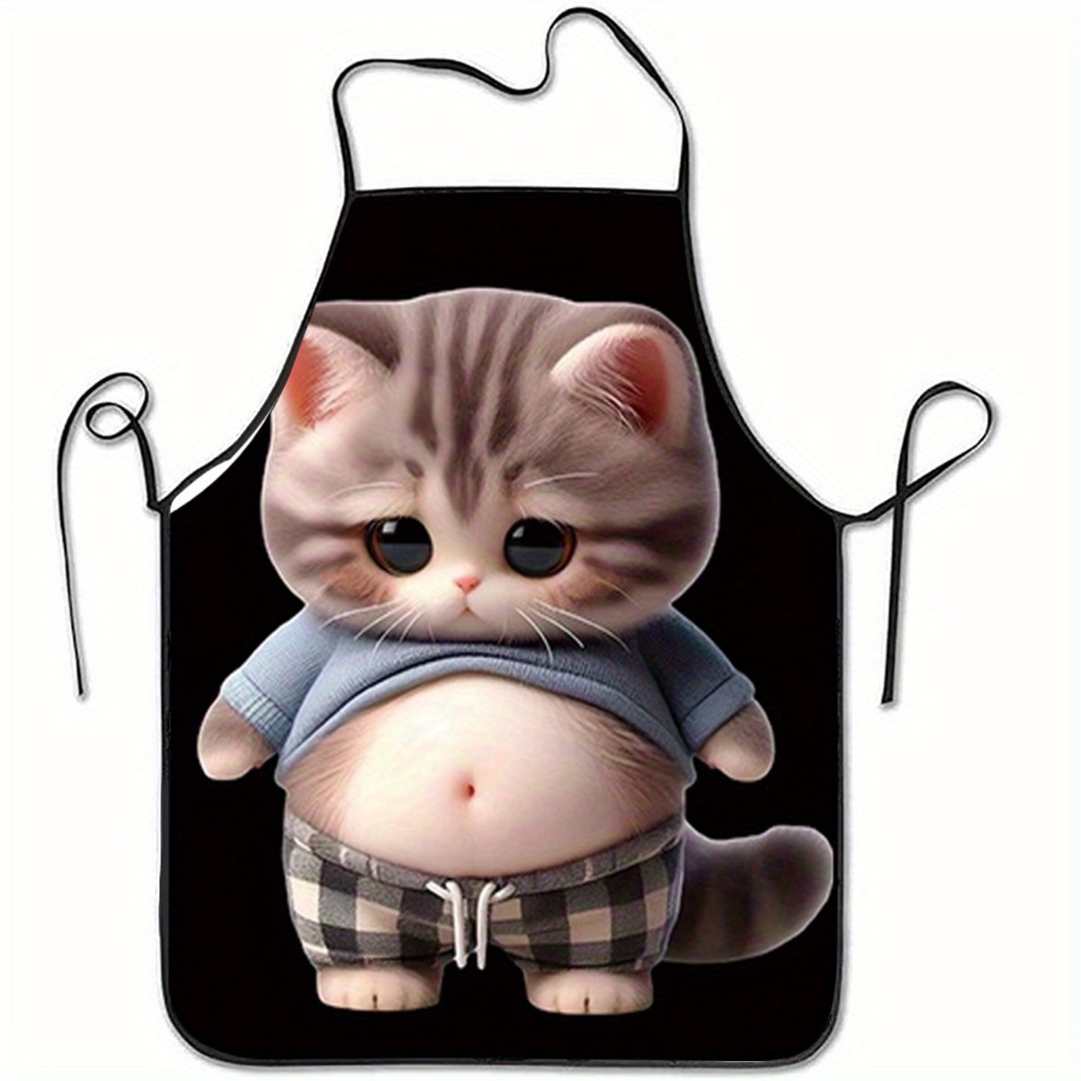 مريلة مطبخ بتصميم قطة كرتونية  - مراجعة Home Cooking For Cats وسعره