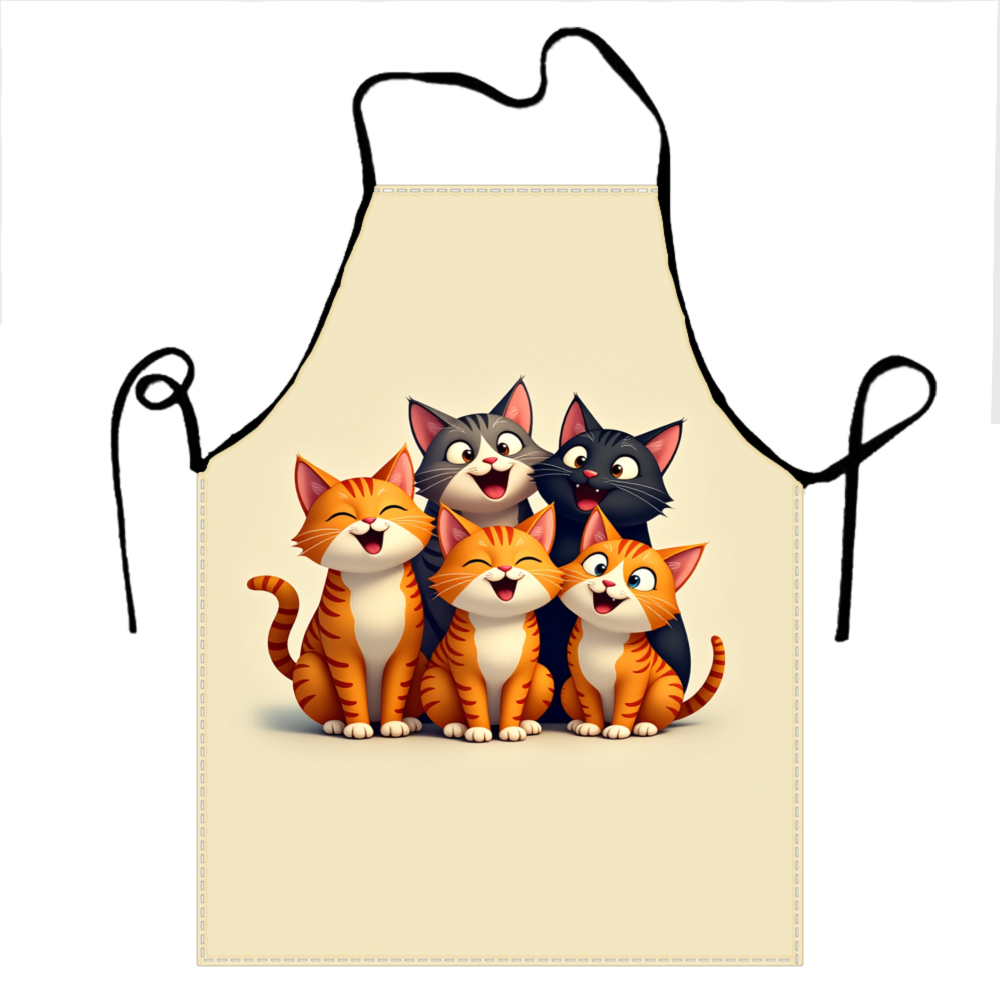 مريلة مطبخ بتصميم عائلة القطط  - مراجعة Home Cooking For Cats وسعره