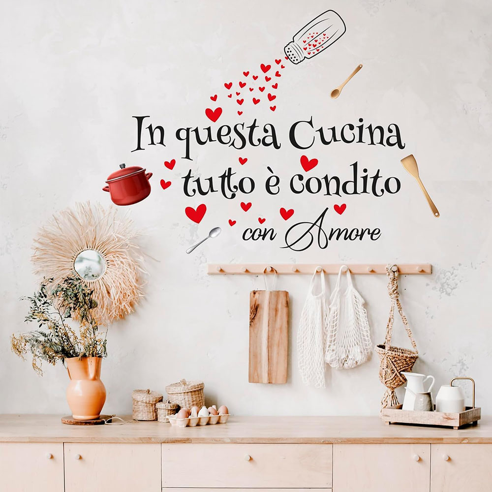 ملصق جداري بتصميم اقتباسات عن  - مراجعة Home Cooking In Italian وسعره